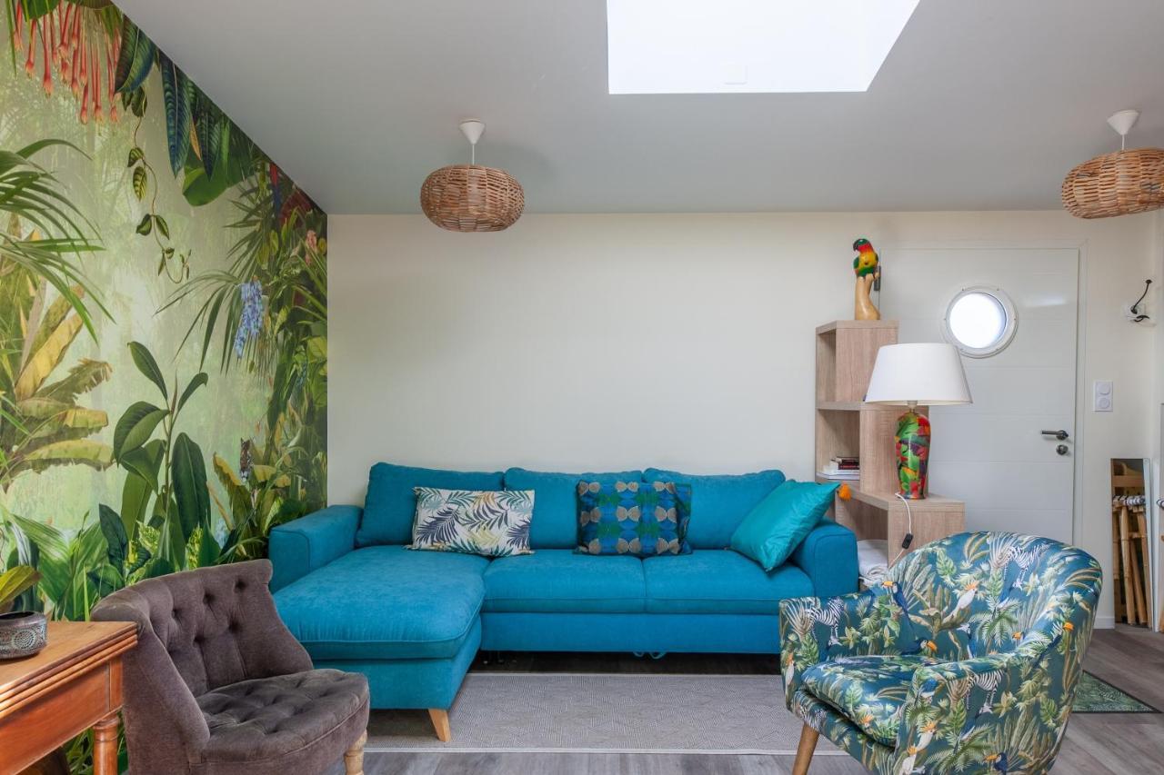 La Halte Des Miquelots - Appt Avec Jardin Apartment Vains ภายนอก รูปภาพ
